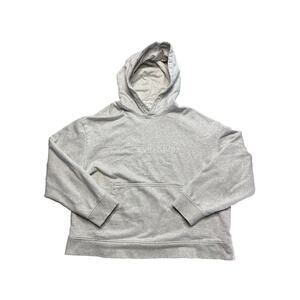 Calvin Klein CK Oversized Hoodie Womens Size Large Embroidered 100% Cotton